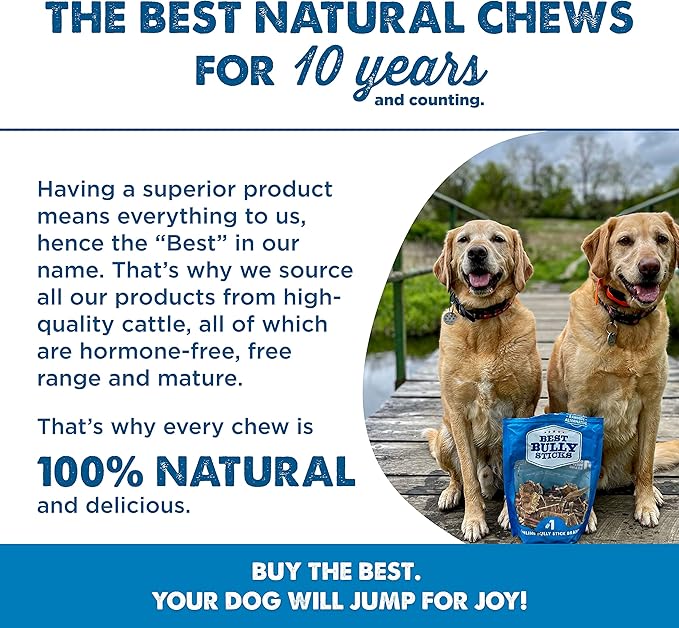Best Bully Sticks Joint Jerky Gullet Bites - 1.5 lb (Pack of 1) - All-Natural Beef Snack