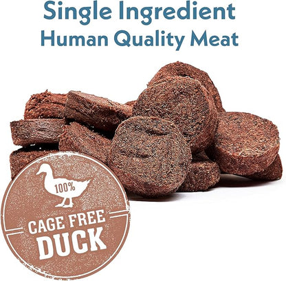 Fresh Is Best Duck Giblets Freeze Dried Dog Treats – Raw Freeze Dried Cat Treats in Resealable Zipper Bag – High-Protein for Dogs & Cats – Made in The USA