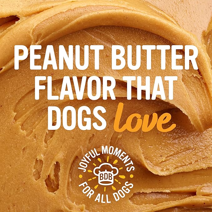 Blue Dog Bakery Natural Dog Treats, Doggie Paws, Peanut Butter, 16.2oz (6 Count)