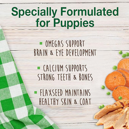 Nylabone Healthy Edibles Natural Puppy Chews Long Lasting Treats for Puppies, Turkey & Sweet Potato Flavor, X-Small/Petite (4 Count) (Pack of 2)