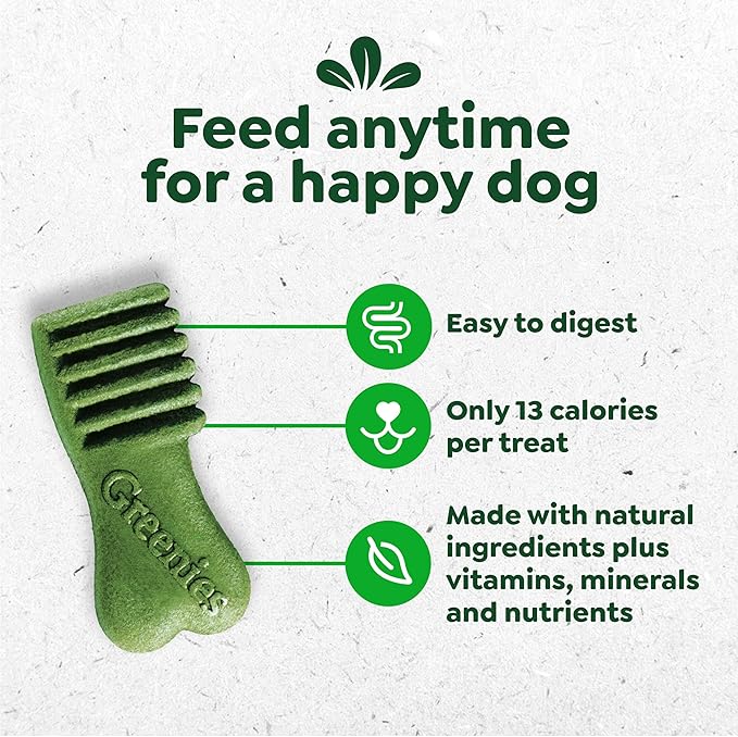 Greenies Anytime Bites Dog Treats, Blueberry Flavor, Dog Training Treats, 10.3 oz. Bag