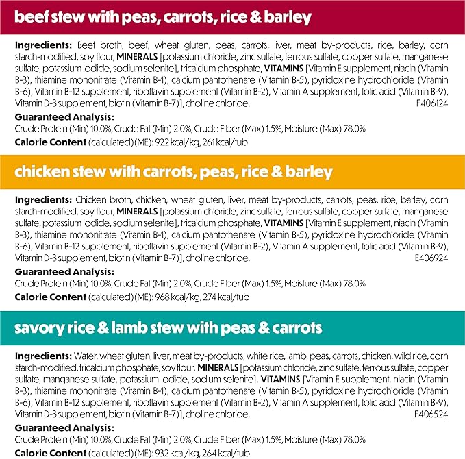 Purina Beneful Protein Gravy Wet Dog Food Variety Pack Freshly Prepared Meals Stew - (Pack of 6) 10 oz. Tubs