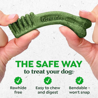 Greenies Veterinarian-Recommended Adult Natural Dental Dog Treats Regular Size, Dog Dental Chews, Original Flavor, 27 oz. Pack, 27 Count