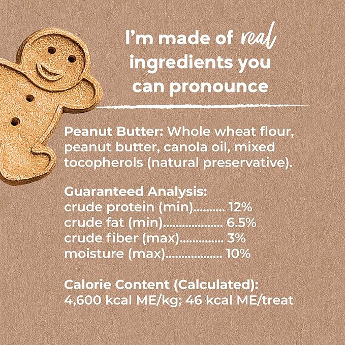 Buddy Biscuits Bag of Crunchy Dog Treats Made with Natural Peanut Butter, 3.5 lbs. (Pack of 2)