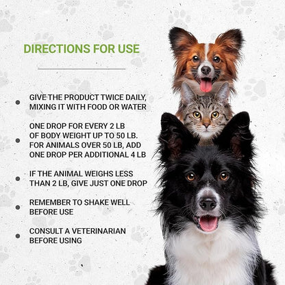 Wolf's Immune Boost | Natural Herbal Dietary Supplement for Dogs | Immune Support in Dogs | Alcohol-Free Extract, Elder Flowers, Calendula, Dandelion Root, Lemon Balm, Fennel 2 oz