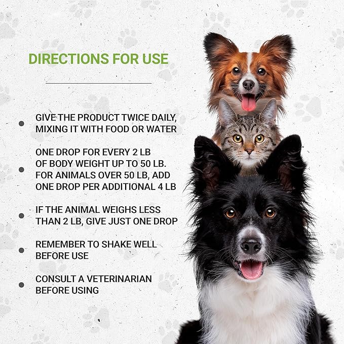 Wolf's Kidney | Natural Herbal Dietary Supplement | Healthy Kidney Function Support in Dogs | Alcohol-Free Extract, Dandelion Root, Calendula, Linden, Chamomile, Fennel 2 oz