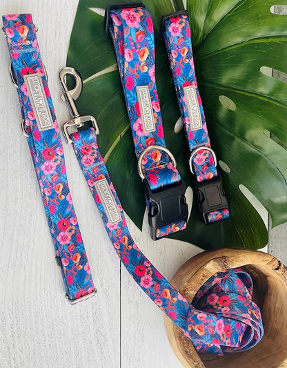 Lucky Love Dog Martingale Dog Collar - Adjustable, No-Slip, Durable, & Soft Webbing Collar for Male and Female Dogs Ideal for Training & Walking - Zuzu, Large