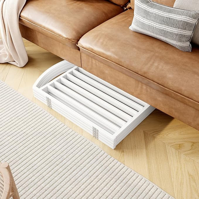 Folding No-Assembly Freestanding Dog Gate with Door,32" Heights Foldable Pet Fence,96" Extra Wide Accordion Puppy Folding Playpen for Doorways,House,Stairs (4 Panels,White)