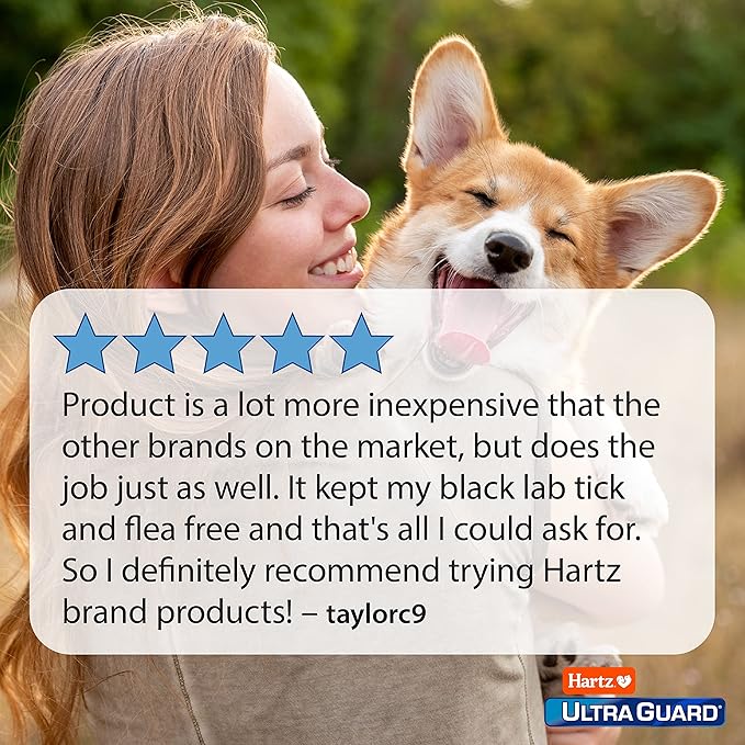 Hartz UltraGuard Dual Action Flea & Tick Topical Dog Treatment and Flea and Tick Prevention, 6 Months, 5-14 Pound Dogs 6-count(Pack of 1)