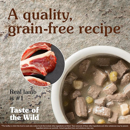 Taste of the Wild Sierra Mountain Canine Recipe with Lamb in Gravy Canned Dog Food, 13.2-oz, Case of 12