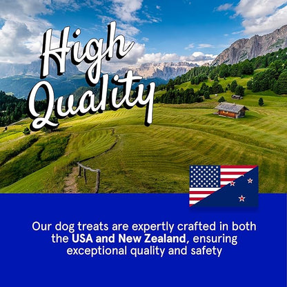 Real Meat Dog Treats - 12oz Bag of Bite-Sized Air-Dried Lamb Jerky for Dogs - Grain-Free Jerky Dog Treats, Free-Range, Grass Fed Lamb - All-Natural High Protein
