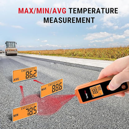 TempPro TP410 Infrared Thermometer Gun Non-Contact Laser Thermometer Gun for Cooking, Temperature Gun with Range -58℉~1022℉ for Pizza Oven Accessories, Griddle, HVAC, Engine(Previously ThermoPro)