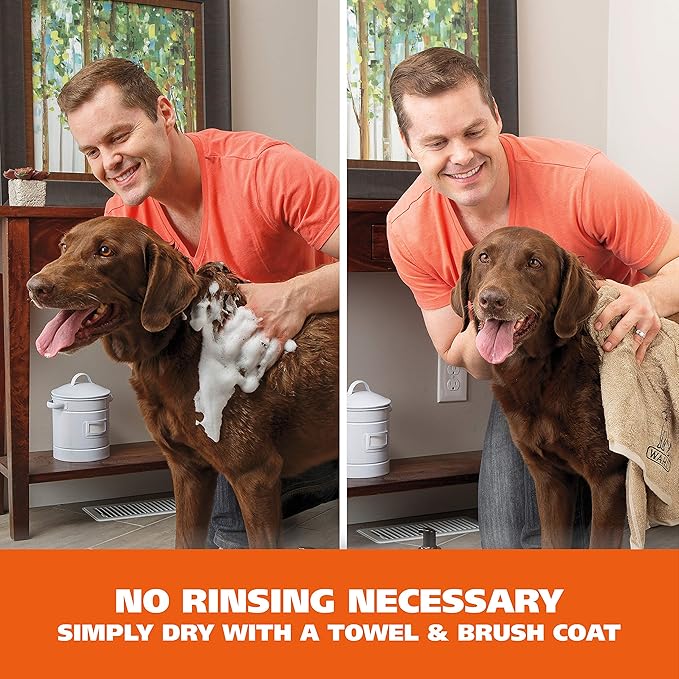 Wahl USA Pet Friendly Waterless No Rinse Shampoo for Animals – Lavender & Chamomile Scented - Cleaning,Conditioning,Detangling,& Moisturizing Shampoo for Dogs – 7.1 Oz - Model 820014A,(Pack of 2)