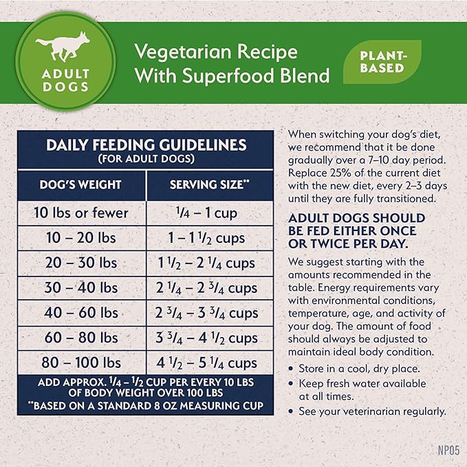 Natural Balance Limited Ingredient Adult Dry Dog Food with Vegan Plant Based Protein and Healthy Grains, Vegetarian Recipe, 12 Pound (Pack of 1)
