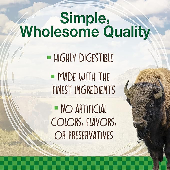 Nylabone Healthy Edibles Wild Natural Dog Chew Treats, Bison Flavor, Small Dogs Up to 20 lbs - Made in USA (16 Count) (Pack of 2)
