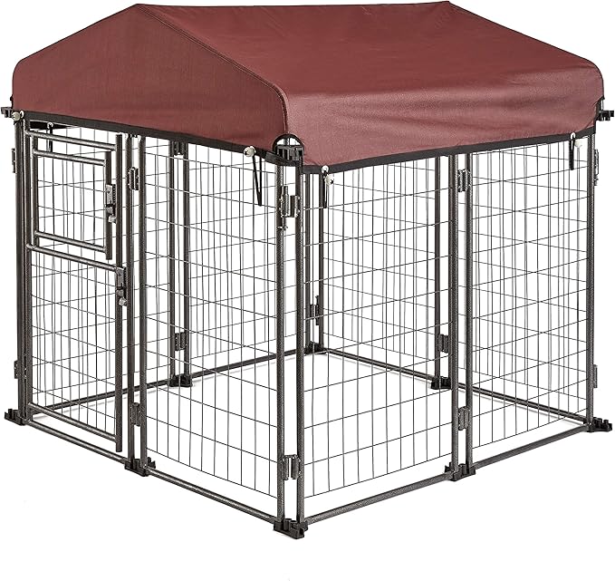 TWO by TWO Haven Expandable Kennel, Black, Medium
