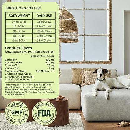 Chewable Flea and Tick Prevention for Dogs - 120 Chews (Beef) - Vet-Recommended Natural Supplement - Made in USA - Oral Dog Flea and Tick Treatment Treats for All Breeds & Sizes - VetGrade™