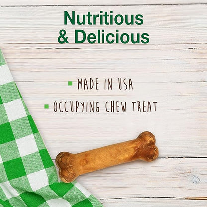 Nylabone Healthy Edibles Natural Puppy Chews Long Lasting Treats for Puppies, Turkey & Sweet Potato Flavor, X-Small/Petite (4 Count)
