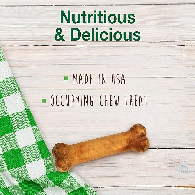 Nylabone Healthy Edibles Natural Puppy Chews Long Lasting Treats for Puppies, Turkey & Sweet Potato Flavor, X-Small/Petite (4 Count) (Pack of 2)