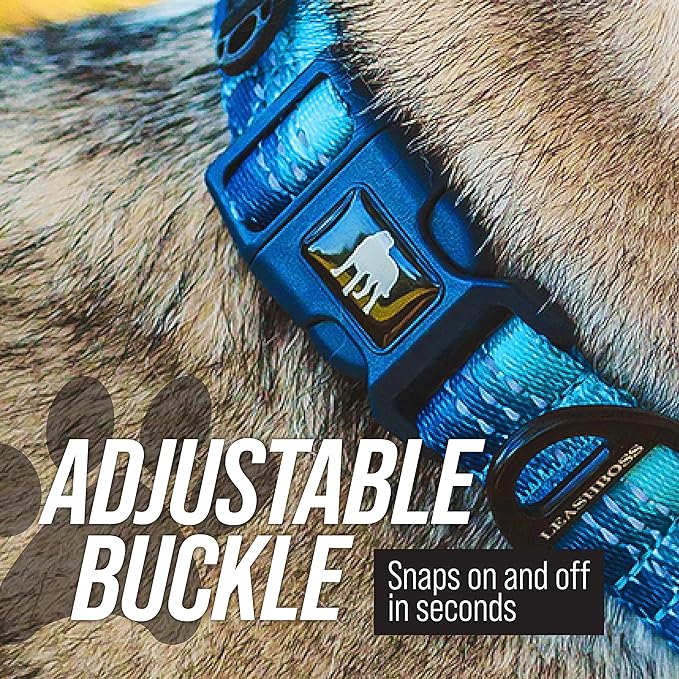 Leashboss Martingale Collar for Dogs | Reflective Nylon Dog Collar for Large Dogs, Medium and Small Dogs | No Pull Pet Training Collar Small | Quick Release Buckle, Adjustable Pet Collar