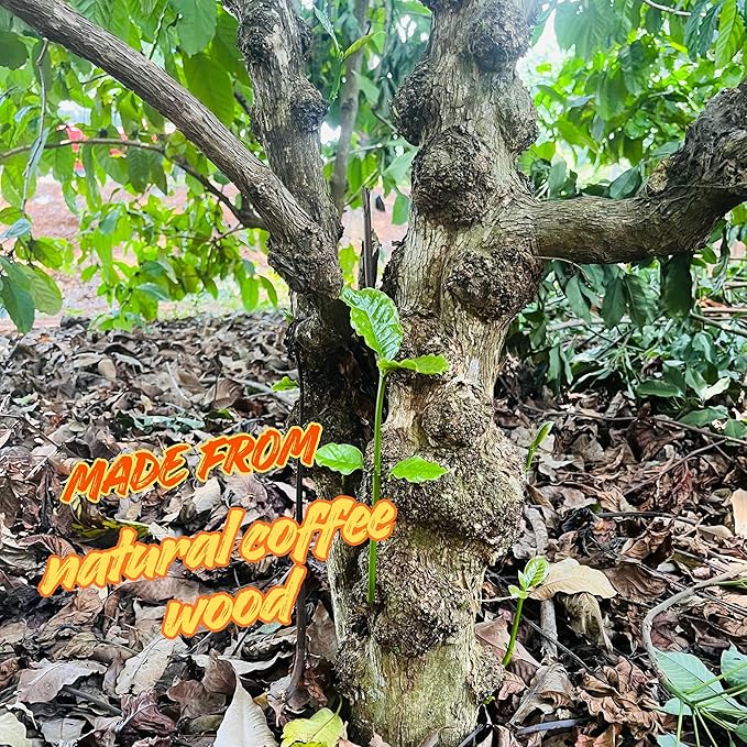 Coffee Wood Dog Chew Stick Toy for Dog, Made from Real Coffee Wood, Sticks for Pets, Safe Dental Cleaning Chews, Pets Health, Teeth Cleaning and Relieve Stress (Small)