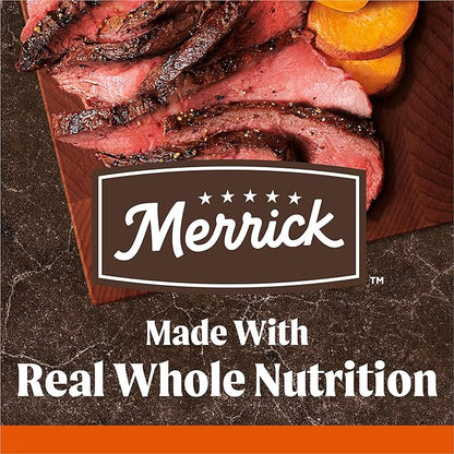 Merrick Premium Grain Free Dry Adult Dog Food, Wholesome And Natural Kibble, Real Texas Beef And Sweet Potato - 10.0 lb. Bag
