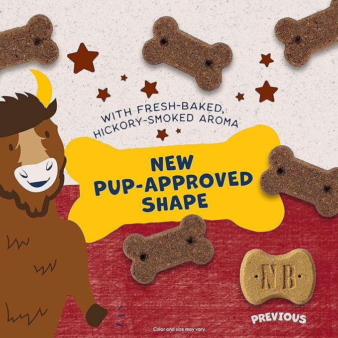Natural Balance Limited Ingredient Rewards Crunchy Biscuits, Bite-Size Grain-Free Dog Treats for Small-Breed Adult Dogs, Made with Real Bison, 8 Ounce (Pack of 2)